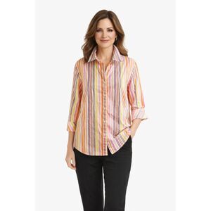 Liz Claiborne COLLARED Shirt Button Up DOWN Blouse Top Women's WOMAN'S SIZE 12